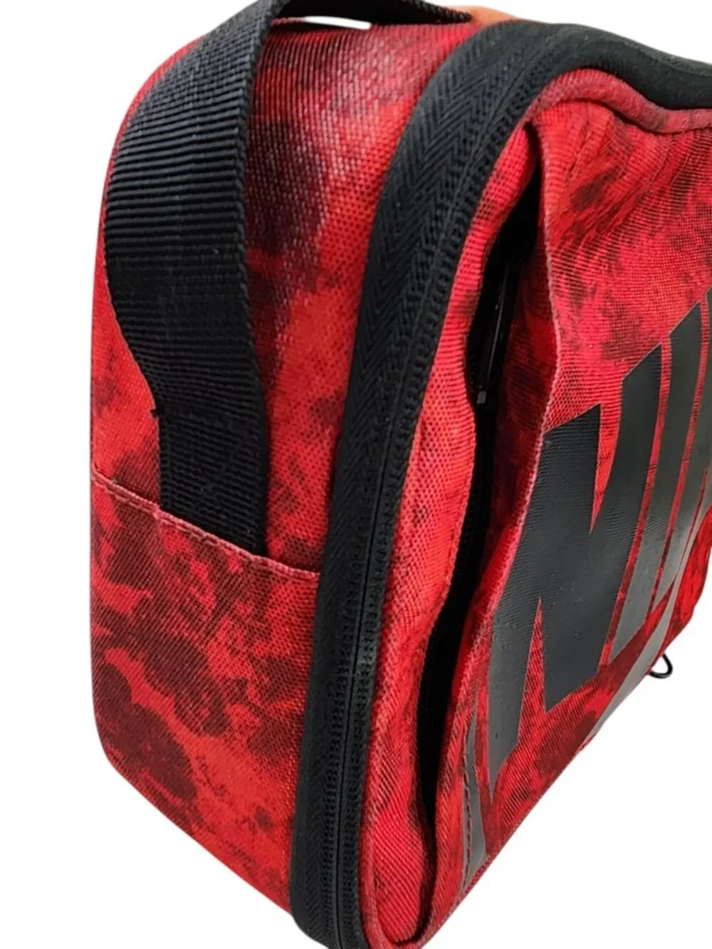 Nike Lunch Box Red Insulated Hardcase Zip Pouch Back to School